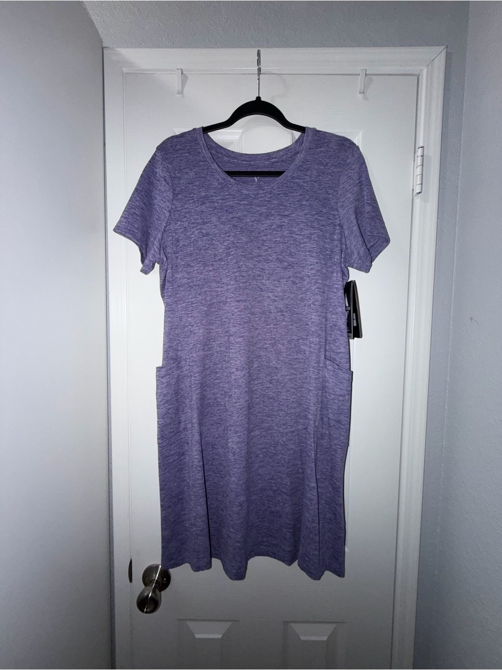 Skechers Heathered Lavender Scoop Neck Dress